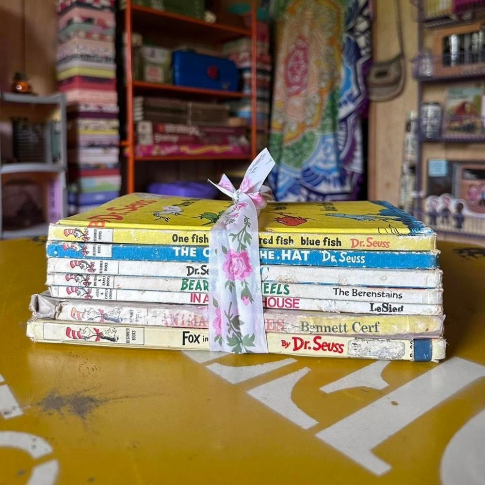 7pc Vintage Dr Seuss Classic Kids‎ Books Bundle 1960s 1970s Childrens